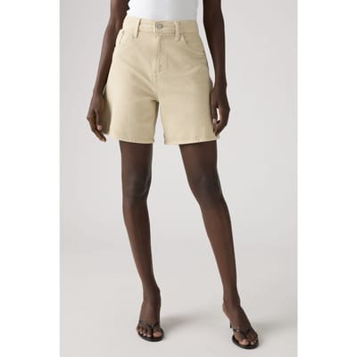 Levi's High Baggy Lightweight Shorts Beige Taglia: W24 | Pantaloncini Outlet | Donna | Marrone