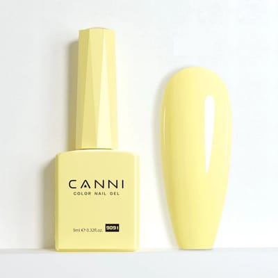 Canni UV Gellak Geel - 9 ml - Pastel Gele Gellak - Gellak Licht Geel - Gellak Butter Yellow - Gellak Pastel - Gellak Geel - Pastel Gellak - Gellak Yellow - Gellak Pastel Kleuren - Gellak Kleuren - Canni Gellak - Gellak Nagellak