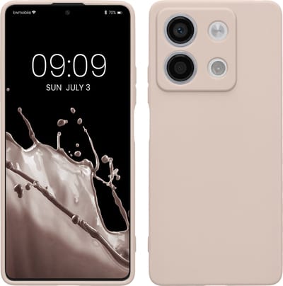 kwmobile telefoonhoesje geschikt voor Xiaomi Redmi Note 13 5G - Hoesje voor smartphone - Back cover in kokosmelk