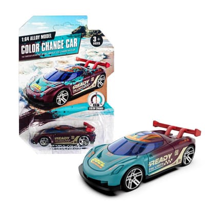 1:64 Kleurverandering Legering Auto Speelgoed Voor Kinderen Temperatuurgevoelig Inertieel Terugtrekken Mini Raceauto Model Voor Jongens Kinderen Cadeaus