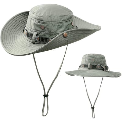 Buiten Opvouwbare Zonnehoed Zomer UV Pet Vissen Jagen Hoed donkergroene kleur