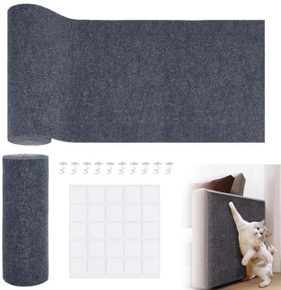 Dailygoods- Krabbeschermers 300 x 40 cm - Zelfklevend - Inclusief 25 stuks dubbelzijdige plakband - 10 draaibare spijkers - Meubelbescherming - Eenvoudig te installeren - Meubelbeschermer
