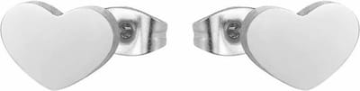 Fako Bijoux® - Oorbellen - Steker - RVS - Stainless Steel - Hartje