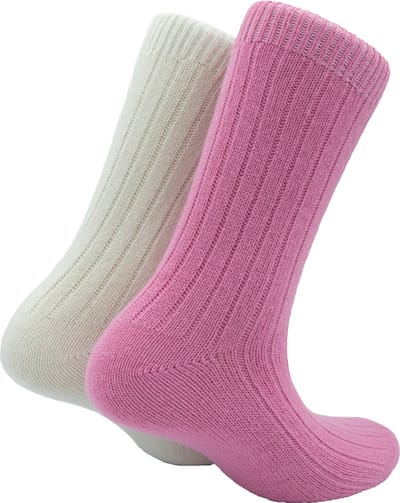 The Sockmaker sokken dames 36-41 - 2-pack Cashmere - duurzaam - Pink and Cream