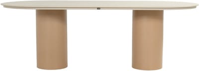 Tuintafel Valencia 220x100cm | Cappuccino & Beige | Hartman