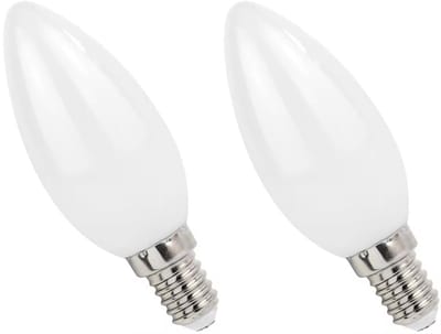 Spectrum LED Lamp E14 4W 230V - 400 Lumen - 2700K Warm wit - Gezellig licht - Energiezuinig - 2 stuks