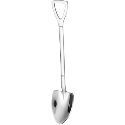 1 Pièce Cuillère en Acier Inoxydable en Forme de Pelle Manche Ergonomique pour Desserts, Pastèque et Glace - Design Durable et Portable pour Usage Domestique et en Voyage white