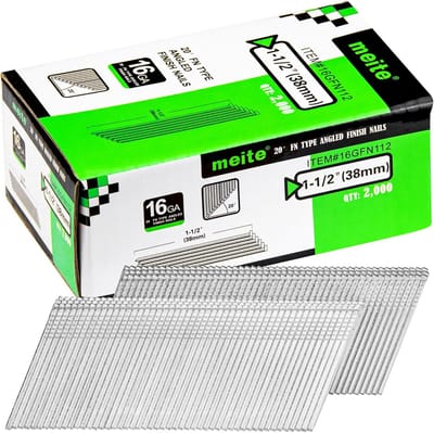 16 Gauge Schuine Afwerking Nagels - 38 mm Gegalvaniseerde Spijkers voor Electriche en Pneumatische Spijkerpistolen