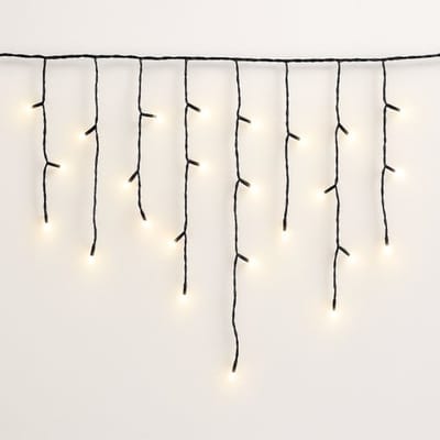 FlinQ 144 LED Warm Wit IJspegelverlichting - Kerstverlichting - Kerstverlichting buiten - Warm wit licht - 14 meter (4,2 meter lichtjes)