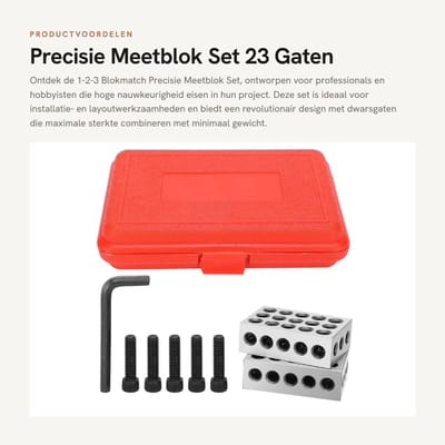 Dailygoods- Meetblok Ultra Nauwkeurig - Precisie Meetblok