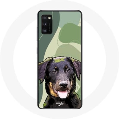 Samsung Galaxy A41 Beauceron zwart hondenras hoesje zwart