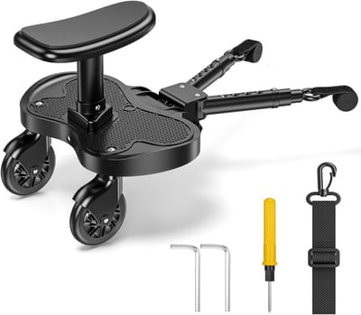 Meerijdplankje met Zitje - Buggy Board - Universeel