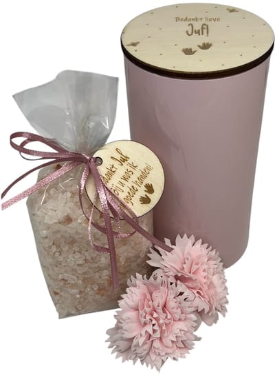 Badzout JUF | ROZE | liefste juf | einde schooljaar| topjuf | juf | meester | allerliefste juf | de liefste juf | cadeau | cadeautje juf