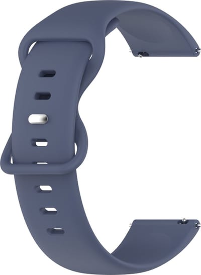 Siliconen bandje - geschikt voor Huawei Watch GT 2 42 mm / GT 3 42 mm Active / Elegant / GT 3 Pro 43 mm en Polar Ignite 2 / 3 / Pacer / Unite - steenblauw