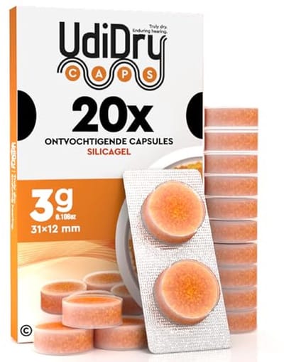 Droogcapsules voor Hoortoestellen - 20 Stuks met Indicatorkleur en Hoogwaardige Silicagel