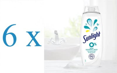 Sunlight 0% Soap Douchegel - 6 x 450 ml