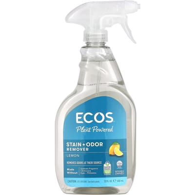 Earth Friendly Products, Ecos, Détachant + Désodorisant, Parfum Citron, 22 fl oz (650ml) white