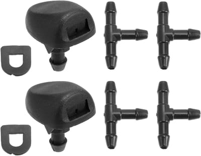 Windshield Spray Nozzles Set voor Peugeot 207 (2007-2015) - Wiper Jets, Slangenverbindingen en Gaskets inbegrepen