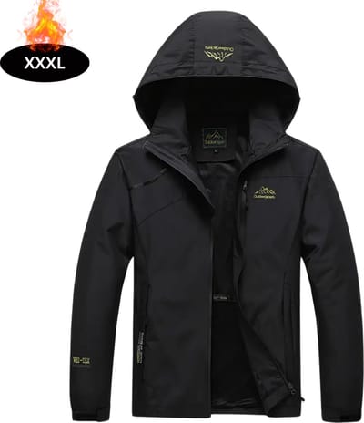 Livano Windjas Heren - Parka - Lente & Herfst - Jas - Volwassen - Windjack - Windbreaker - Outdoor - Zwart - XXXL