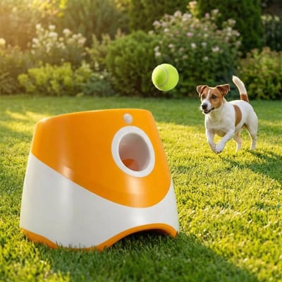 Lomera Automatische Ballenwerper voor Honden - Oplaadbaar - Ballenschieter - Hondenspeelgoed - Apporteer Speelgoed - Ball Launcher - Interactief - met Tennisballen