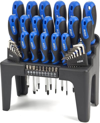 Profi 44 Delige Soft Grip Schroevendraaierset, Inbussleutelset en Bitset