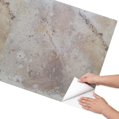 Coloray Meubel Wrap Folie - Beige Meubelfolie - 75x150 cm - Plakfolie Meubels Natuurlijke achtergrond - Decoratiefolie Zelfklevend - Industrieel / Loft Meubelfolie - Meubelfolie Zelfklevend - Badkamer decoratie - Texturen