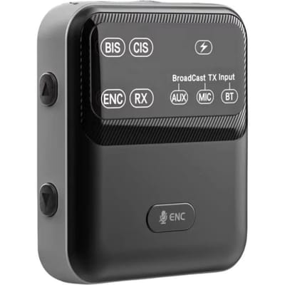 Bluetooth 5.4 Audio Ontvanger Zender LC3 Eén naar Velen 3.5mm Jack Auracast LE Audio Bluetooth Adapter voor Kerk Gids