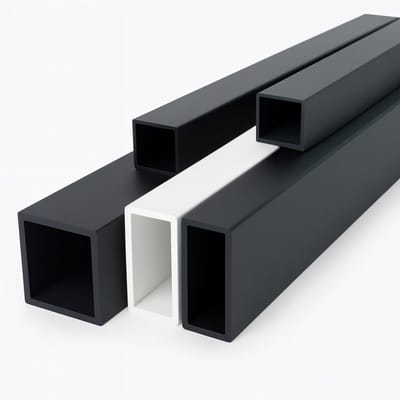 Vierkante Aluminium Buis - Gepoedercoat Profiel - Bouw Projecten - Hoge Stabiliteit Corrosiebestendig - 30x30mm 2 Meter - Zwart Mat