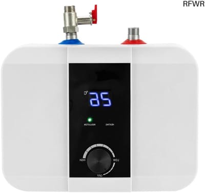 RFWR® Mini Elektrische Boiler 1500W - 6 Liter Onderbouw Warmwaterboiler met LED-Display en Temperatuurregeling