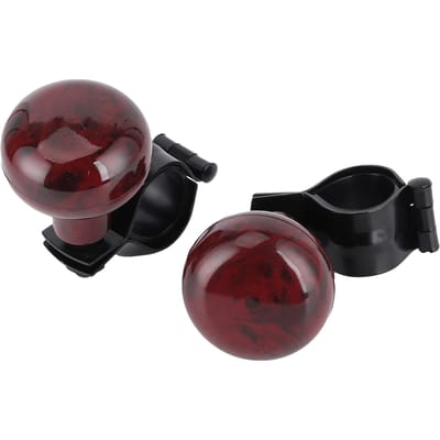 2 Pièces Bouton Rotatif de Volant Bois Acajou Universel Accessoires Poignée Booster de Voiture black
