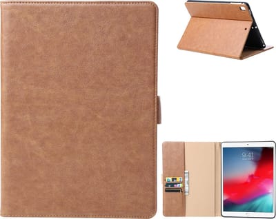 Luxe Tablet Hoes Geschikt voor iPad Hoes 5e, 6e, Air 1e, Air 2e Generatie - 9.7 inch (2017/2018) - Bruin