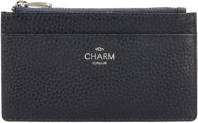 Charm London Washington Portemonnee - Sleuteletui - Muntgeld - Pasjes - Leren Dames Tas - Blauw