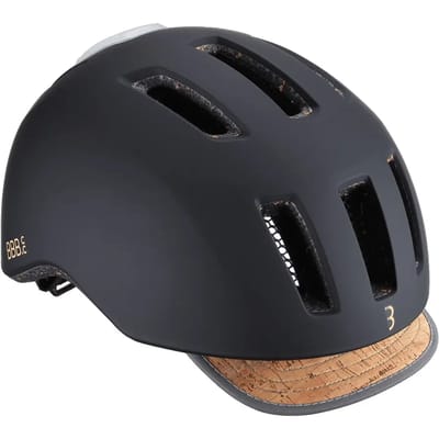 BBB Cycling GridEco Fietshelm met Verlichting - Volwassenen - E-bike en Stadsfiets - Mat Zwart - Maat M - BHE-161ECO