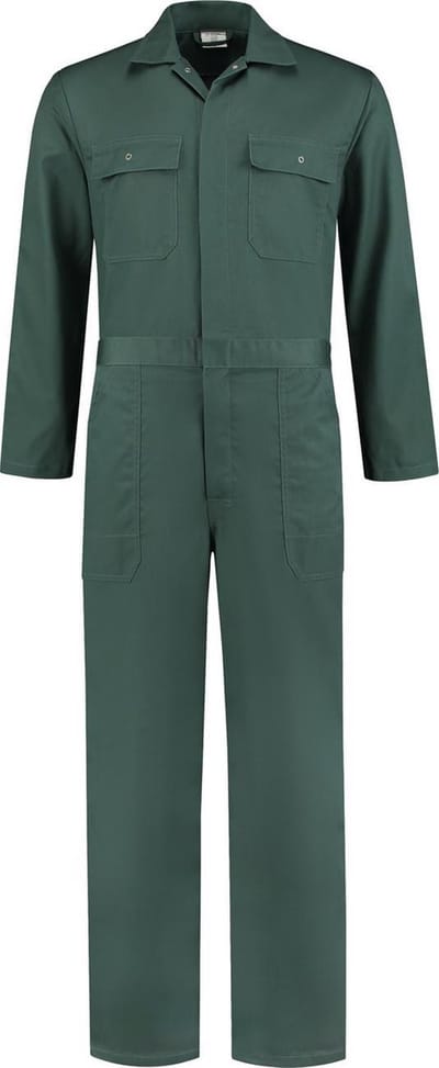 Overall polyester/katoen flessengroen maat 68
