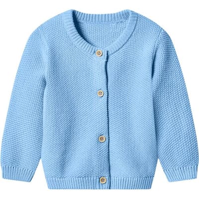 LUPILU Gebreid baby vest (Blauw, 50/56)