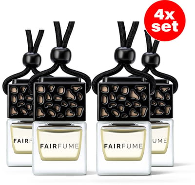 Fairfume® – Auto Parfum Set 4 Stuks – Mystery Geurverfrisser Voor Mannen – Geïnspireerd op Designer Geuren – Luxe Autoaccessoire & Cadeau - A3