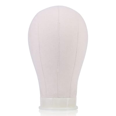 Allecto - Pruik met Kapje - Etalagepop Hoofdbedekking - 22 Inch - Display met Tafelklemstandaard - Geschikt voor Hoofdaccessoires - 3 Maten Beschik...