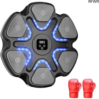 RFWR® Bluetooth boksmachine voor volwassenen met 9 snelheidsinstellingen en muziekfunctie