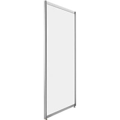 Scheidingswand hoog rechtstaand, Metaal wit magnetisch