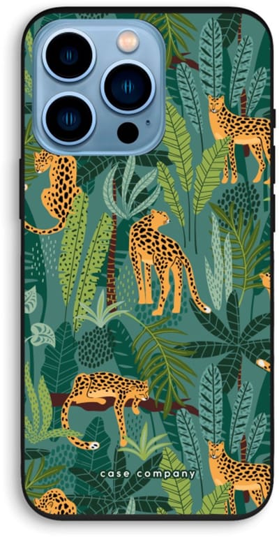 Case Company® - Hoesje geschikt voor iPhone 13 Pro hoesje - Luipaard 2 - Biologisch Afbreekbaar Telefoonhoesje - Bescherming alle Kanten en Schermrand