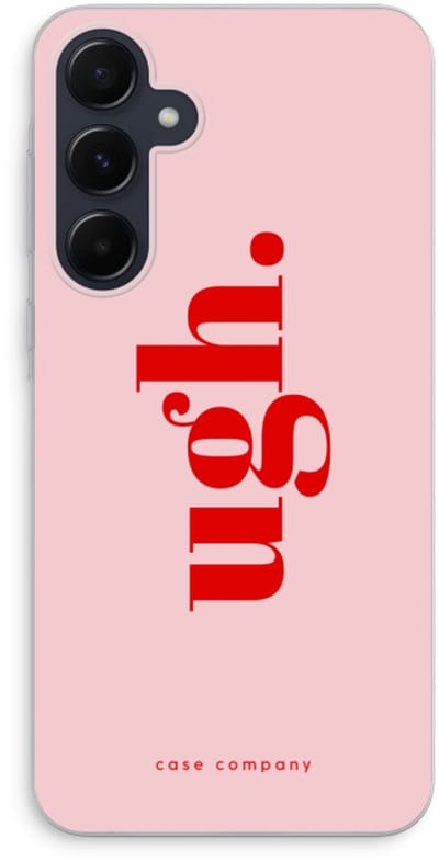 Case Company® - Hoesje geschikt voor Samsung Galaxy A55 hoesje - Ugh - Soft Cover Telefoonhoesje - Bescherming aan alle Kanten en Schermrand
