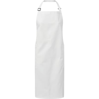Premier Unisex Volwassenen Biologisch Fairtrade Gecertificeerd Volledig Schort (Wit)