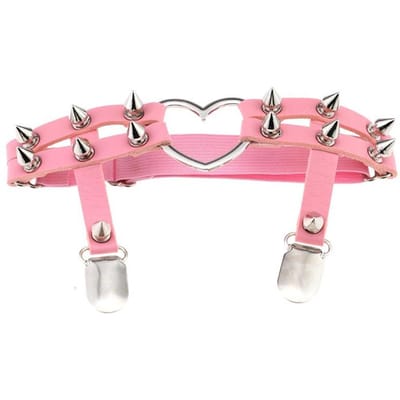 Choker Bondage Slaaf Ketting PU Leer Halloween Kraag Kettingen voor Vrouwen Goth Choker Sieraden Verstelbare Punk Kraag pink
