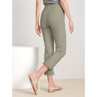7/8 jeans Van Raffaello Rossi groen