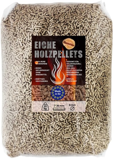 Dailygoods- Houtpellets 30 kg - Eikenhout - Rookmot - BBQ - Grill - Vuur - Rookhout