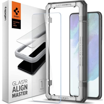 Spigen AlignMaster Full Cover Screenprotector 2 Pack voor de Samsung Galaxy S21 FE