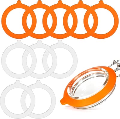 Set van 10 Rubberringen voor Inmaakpotten, 70mm Binnenmaat, Lekvrije Vervangingen voor Inmaak en Bewaren