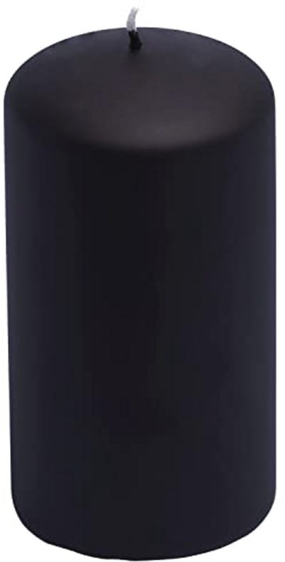 Zwarte Glitter Pilaren Kaarsen - Perfect voor Feestdagen en Cadeaus
