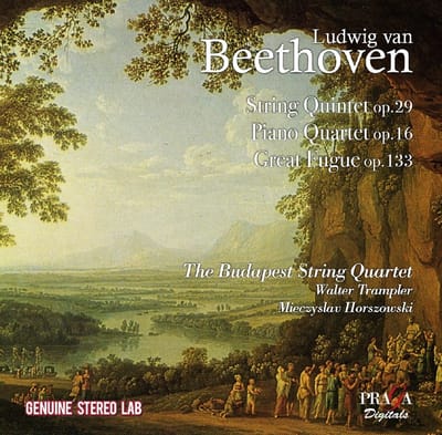 Budapest String Quartet, Walter Trampler, Mieczyslaw Horszowski - Beethoven: String Quintet Op. 29 | Piano Quartet Op. 16 | Great Fugue Op. 133 (CD) (Remastered)