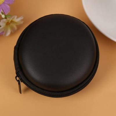 Hardcase Oortjes Hoesje | Opberg Tas Voor Oortjes | Kabeltasje | Opberghoes Voor Kabel | Oortjes In-Ear | Sleutelhouder | Muntjeshouder | Sleutels | Muntjes | Reistas|Zwart | Opslag tas | Opbergruimte | Telefoonaccessoires | Elektronica beschermer